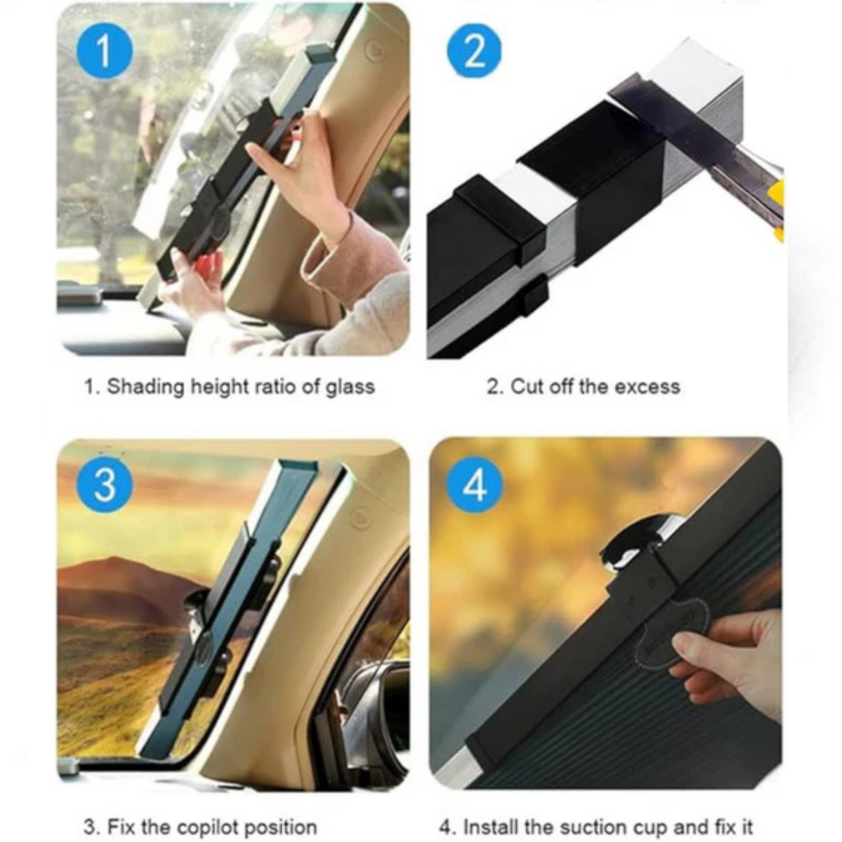 Retractable Sun Car Shade