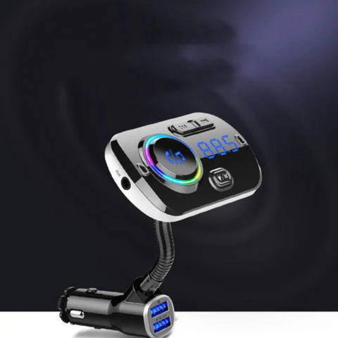 Car Mp3 Bluetooth Player Bc49Aq Bluetooth 5.0 Lossless Music Atmosphere Light Car Bluetooth Mp3