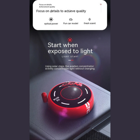 Automobile Aromatherapy Car Light Sense Model Decoration Solar Perfume Creative Personality Fragrance