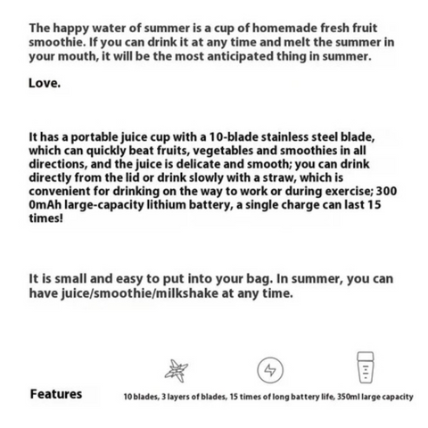 Juice Cup Portable Juicer Multi-function Electric Fruit Juicer