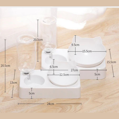 Double Bowl Automatic Drinking Bowl